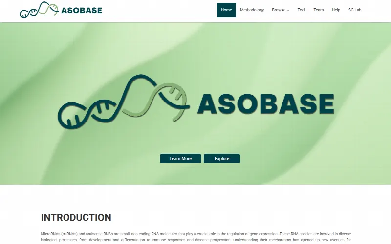 ASOBASE: a curated database of designed antagomirs