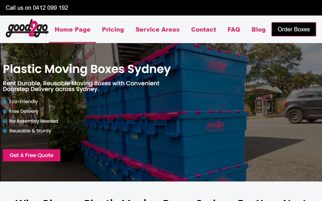Online ordering for reusable moving box hire in Sydney