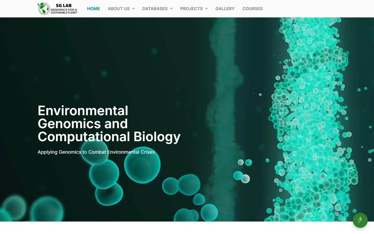 Screenshot of SG LAB, St. Xavier's College Kolkata's live site